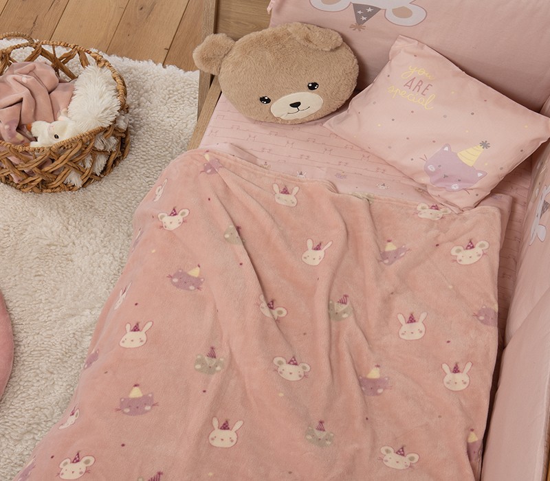 ΒΡΕΦΙΚΗ ΚΟΥΒΕΡΤΑ FLEECE ΚΟΥΝΙΑΣ SPECIAL PARTY 110X150 NEF-NEF HOMEWARE
