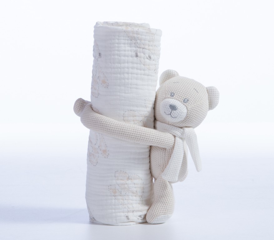 ΚΟΥΒΕΡΤΑΚΙ ΜΕ ΑΡΚΟΥΔΑΚΙ TEDDY 75x100