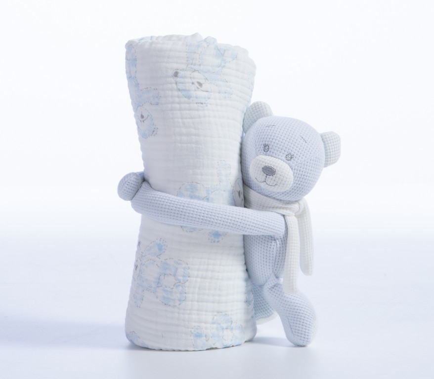 ΚΟΥΒΕΡΤΑΚΙ ΜΕ ΑΡΚΟΥΔΑΚΙ TEDDY 75x100