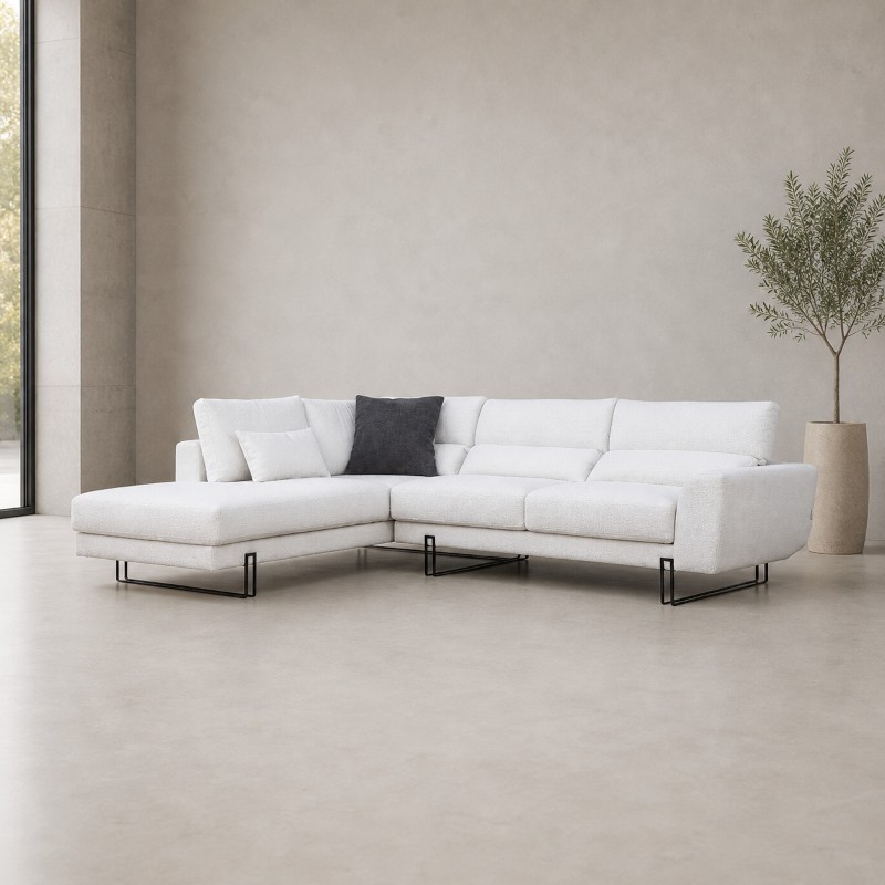ΚΑΝΑΠΕΣ ΓΩΝΙΑ CANNES 290 X 220 X 103εκ. ΧΩΡΙΣ ΞΥΛΟ