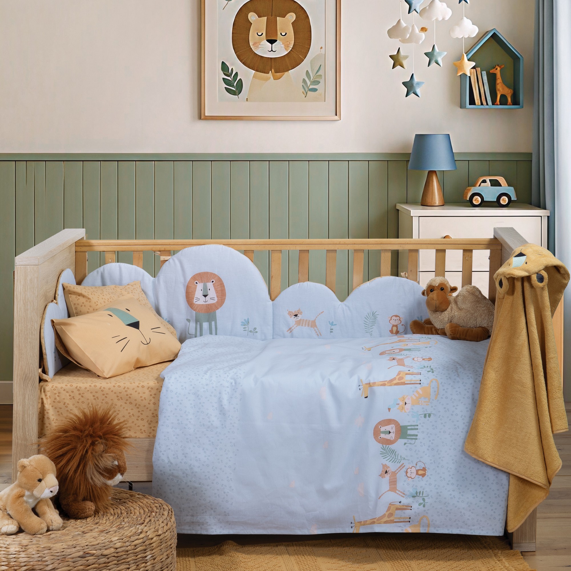 Σετ Σεντόνια Κούνιας Βρεφικά Wild Company  Nef Nef Homeware