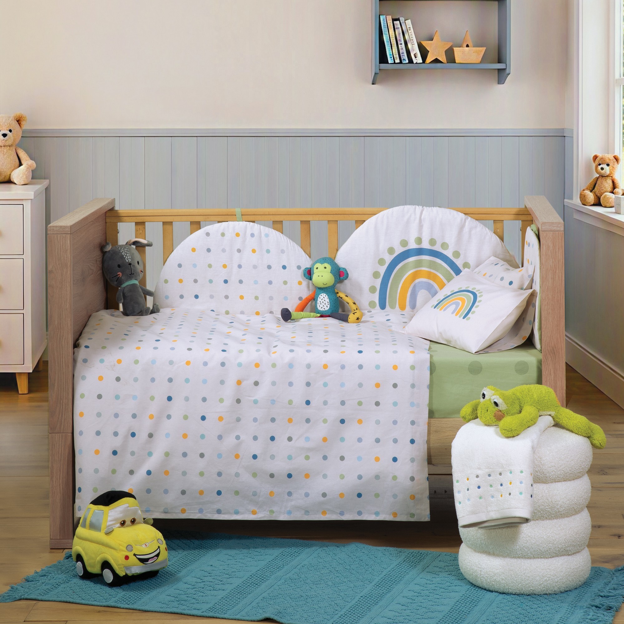 Σετ Σεντόνια Κούνιας Βρεφικά Baby Dots  Nef Nef Homeware