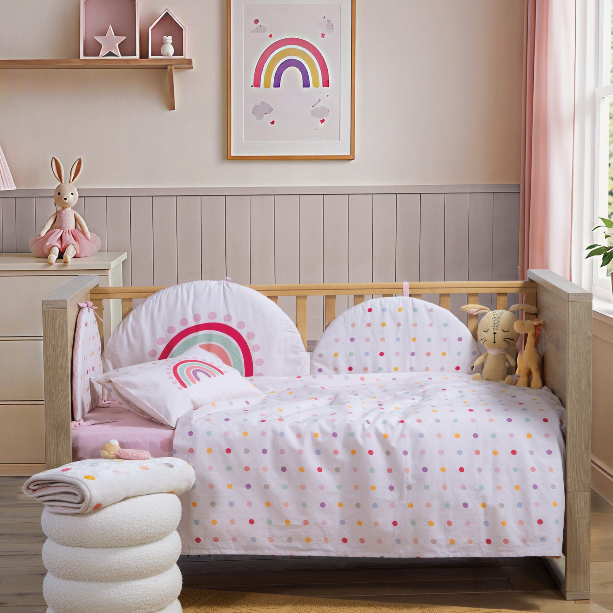 Σετ Σεντόνια Κούνιας Βρεφικά Baby Dots  Nef Nef Homeware