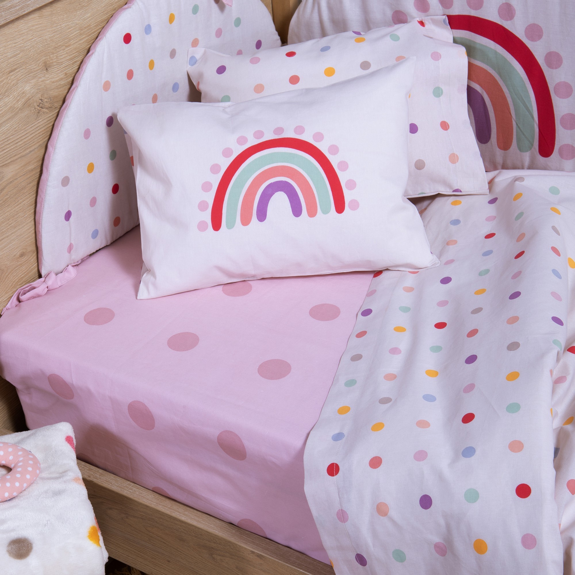 Σετ Σεντόνια Κούνιας Βρεφικά Baby Dots  Nef Nef Homeware
