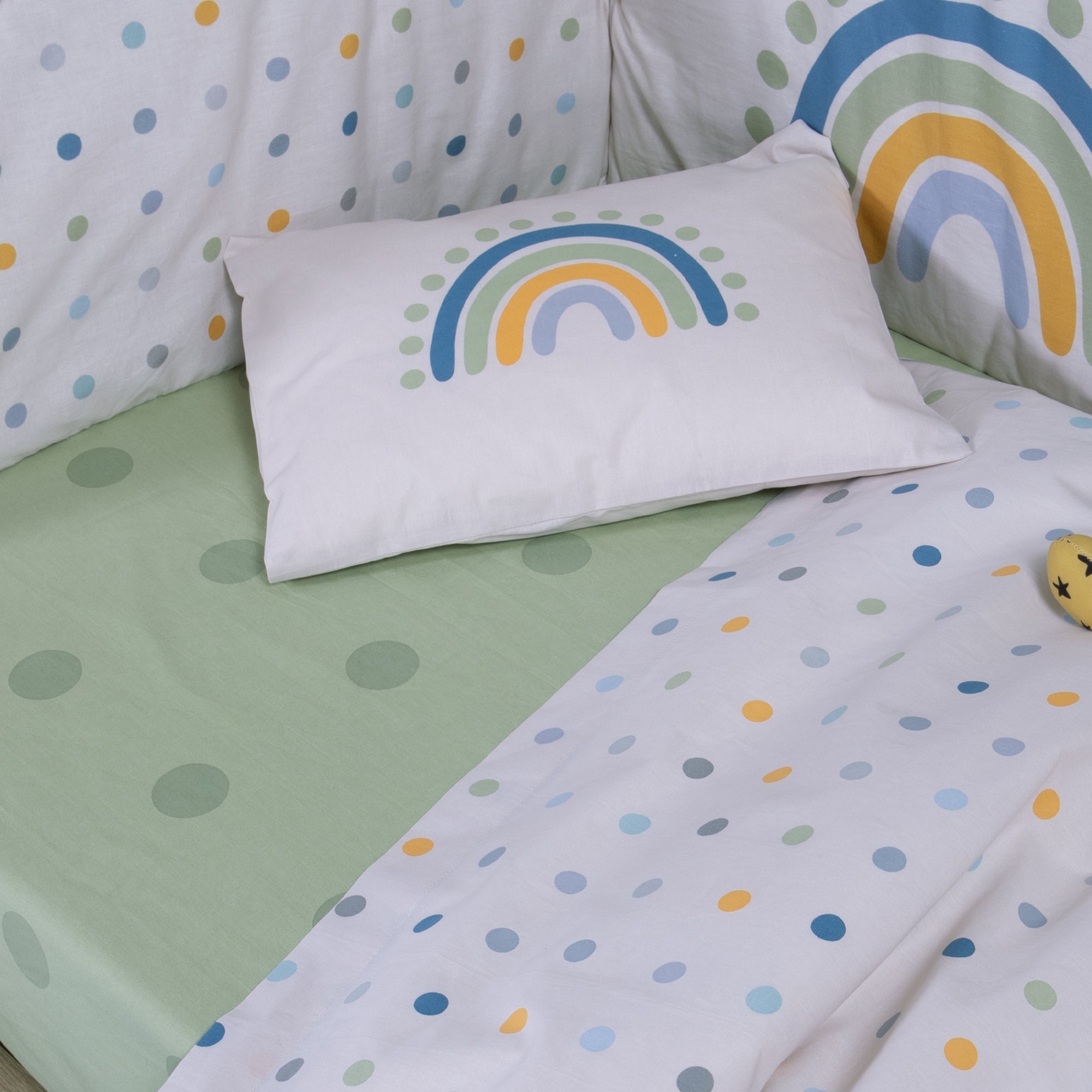 Σετ Σεντόνια Κούνιας Βρεφικά Baby Dots  Nef Nef Homeware