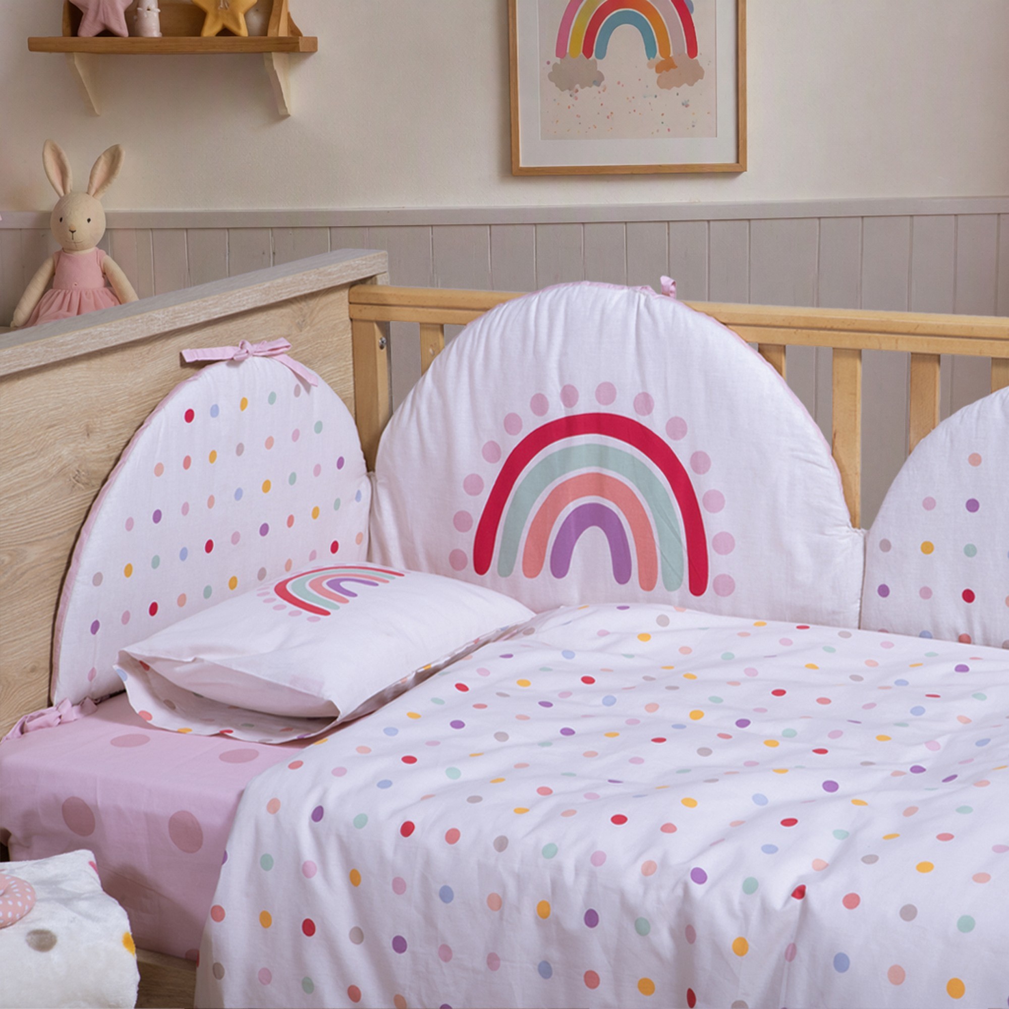 Σετ Σεντόνια Κούνιας Βρεφικά Baby Dots  Nef Nef Homeware