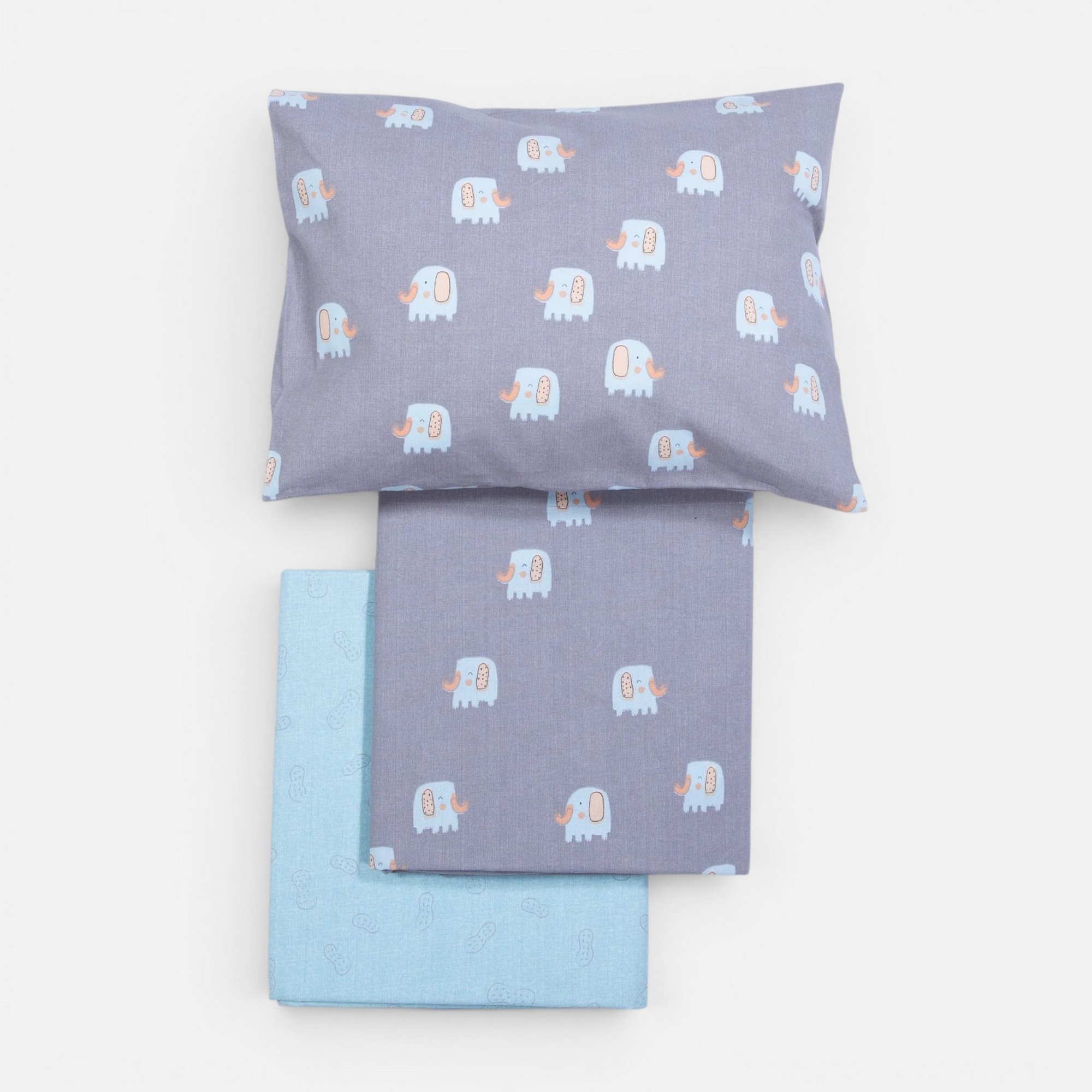 Σετ Σεντόνια Κούνιας Βρεφικά Elephants  Nef Nef Homeware
