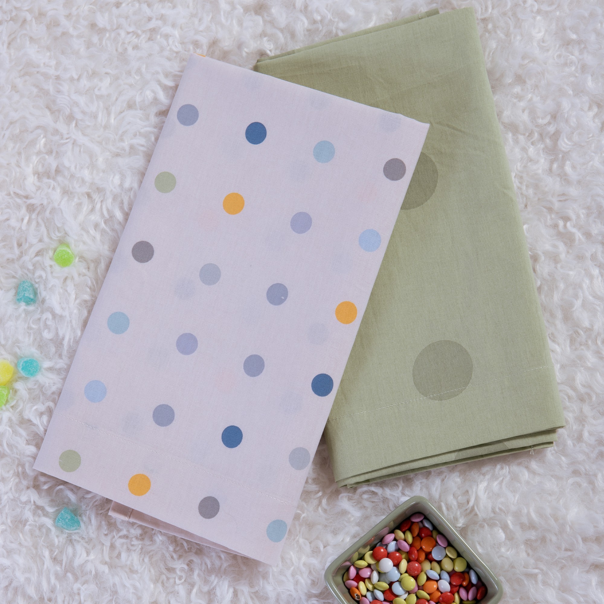 Σετ Σεντόνια Λίκνου Βρεφικά 2τεμ. Baby Dots  Nef Nef Homeware