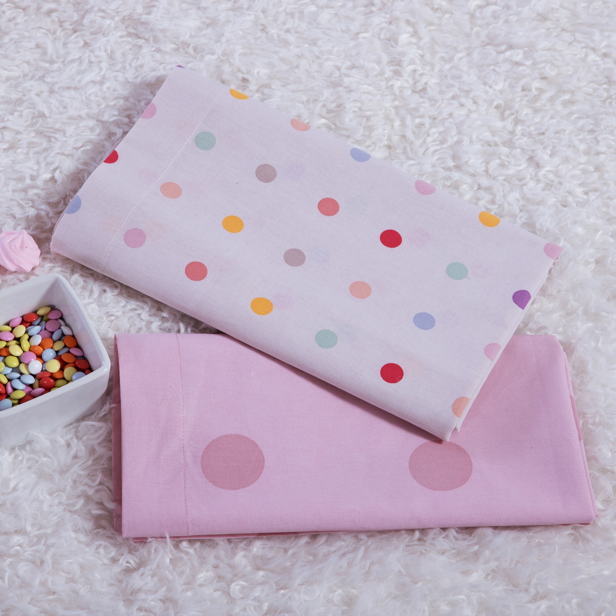 Σετ Σεντόνια Λίκνου Βρεφικά 2τεμ. Baby Dots  Nef Nef Homeware