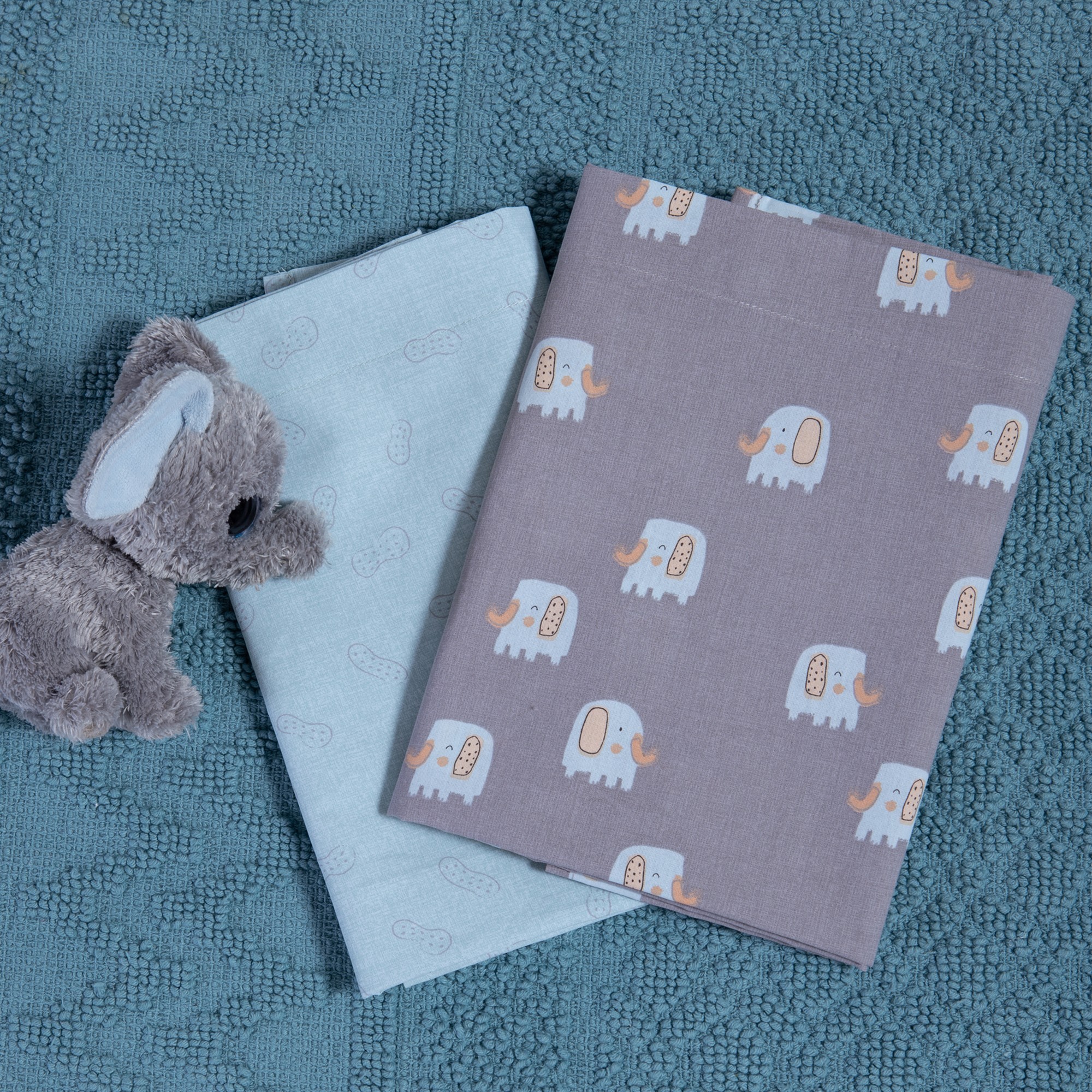 Σετ Σεντόνια Λίκνου Βρεφικά 2τεμ. Elephants  Nef Nef Homeware