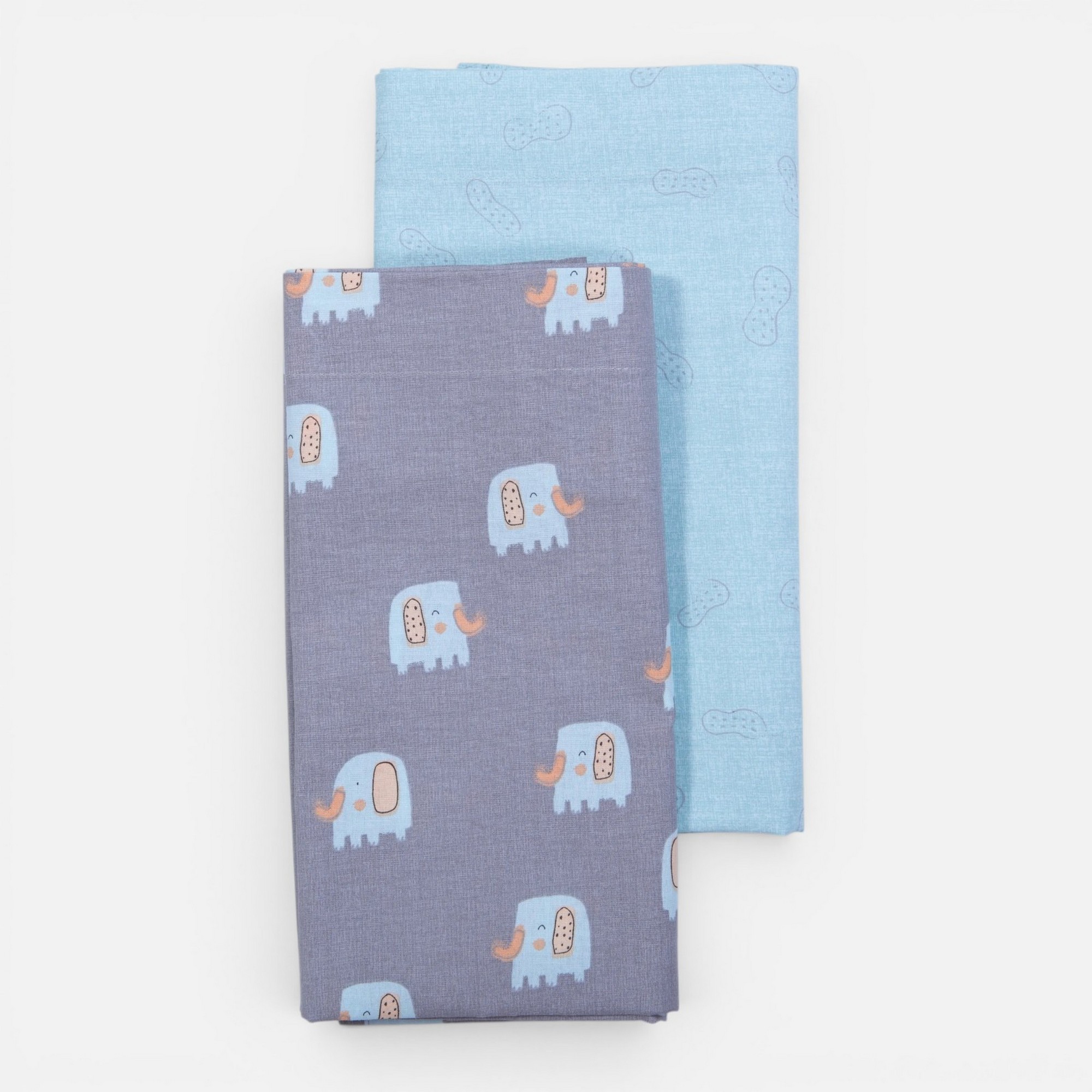 Σετ Σεντόνια Λίκνου Βρεφικά 2τεμ. Elephants  Nef Nef Homeware