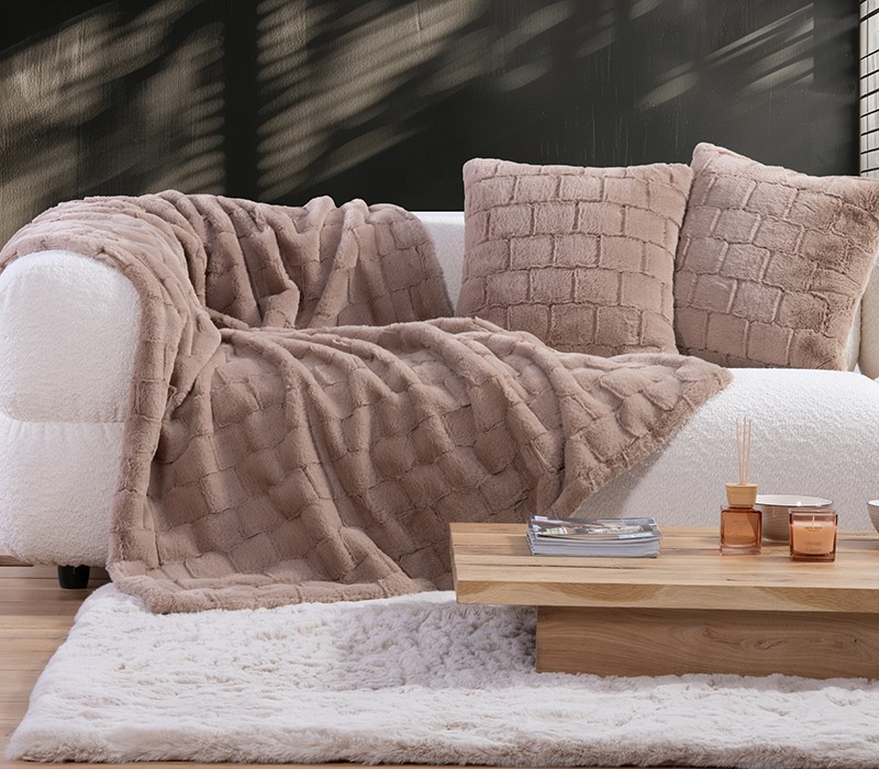 ΔΙΑΚΟΣΜΗΤΙΚΟ ΡΙΧΤΑΡΙ RABBIT FUR BARLOW 140X190 NEF-NEF HOMEWARE