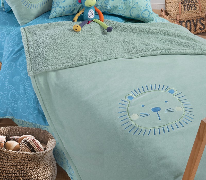ΠΑΙΔΙΚΗ ΔΙΑΚΟΣΜΗΤΙΚΗ ΚΟΥΒΕΡΤΑ JUNGLE COMBO 130X180 NEF-NEF HOMEWARE