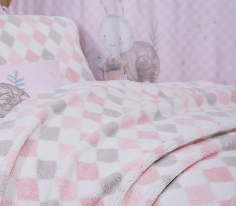 ΒΡΕΦΙΚΗ ΚΟΥΒΕΡΤΑ FLEECE ΑΓΚΑΛΙΑΣ SWEET RHOMBUS 75X110