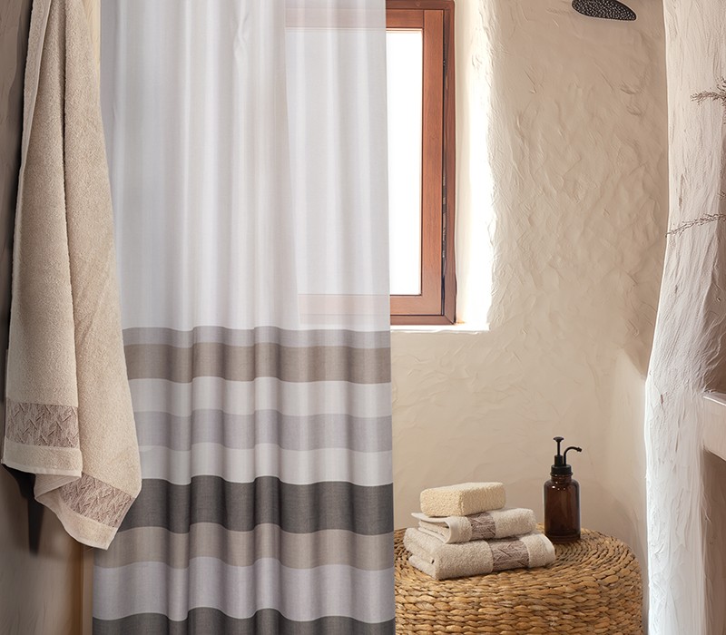 ΚΟΥΡΤΙΝΑ ΜΠΑΝΙΟΥ DEPREO 180X180 NEF-NEF HOMEWARE