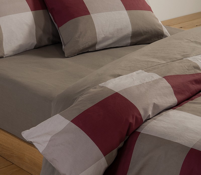 ΣΕΤ ΣΕΝΤΟΝΙΑ ΒΑΜΒΑΚΕΡΑ ΜΟΝΑ CASUAL CHECK 170X270 NEF-NEF HOMEWARE