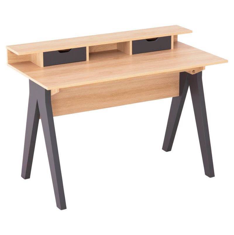 ΓΡΑΦΕΙΟ FB918290 ΜΕΛΑΜΙΝΗ ΣΕ SONAMA-ΓΚΡΙ 120x19-59x75-85,5ΥΥεκ.