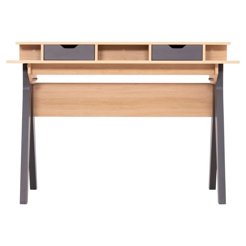 ΓΡΑΦΕΙΟ FB918290 ΜΕΛΑΜΙΝΗ ΣΕ SONAMA-ΓΚΡΙ 120x19-59x75-85,5ΥΥεκ.