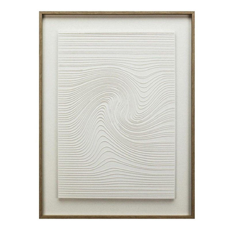 ΠΙΝΑΚΑΣ ΣΕ 3D ΚΑΜΒΑ ΛΕΥΚΟΣ PVC/MDF 60Χ80ΕΚ
