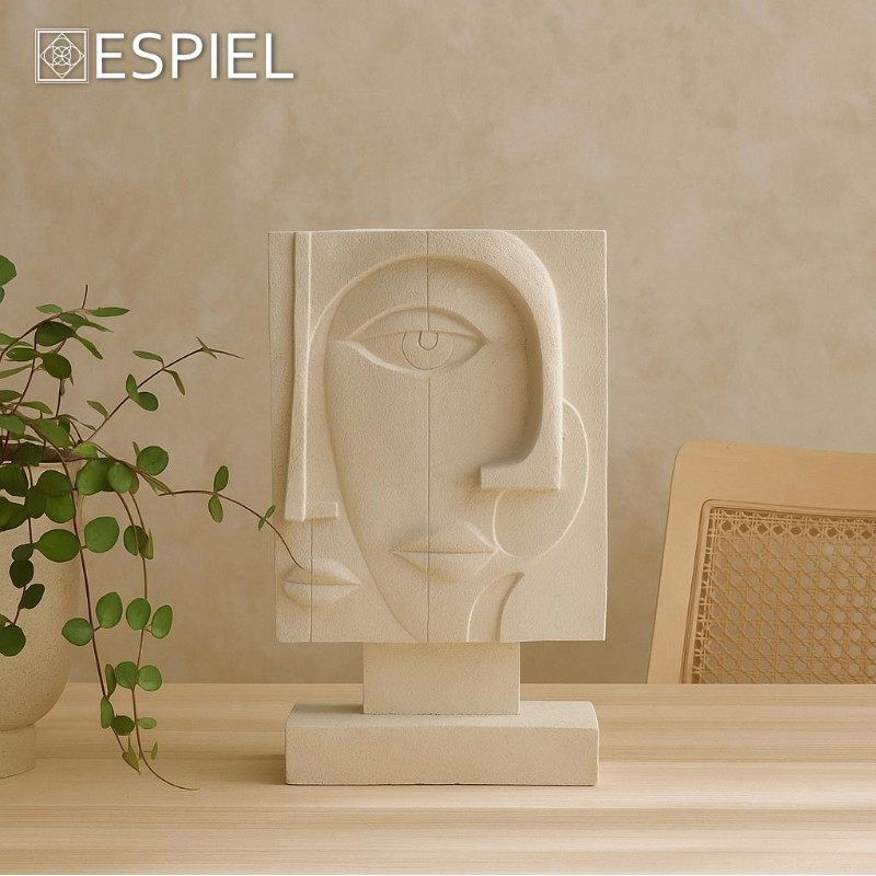 ΦΙΓΟΥΡΑ ΓΕΩΜΕΤΡΙΚΗ CUBISM ΛΕΥΚΗ 16,4Χ7,3Χ26,9ΕΚ