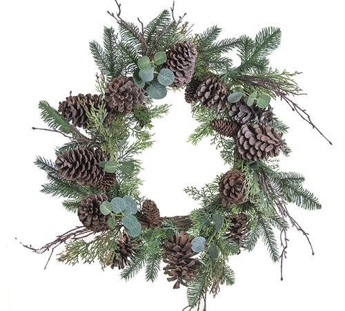 ΣΤΕΦΑΝΙ FOREST ΜΕ ΦΥΣΙΚΑ ΥΛΙΚΑ,60CM