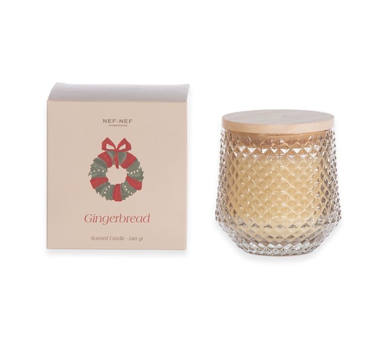ΑΡΩΜΑΤΙΚΟ ΚΕΡΙ GINGERBREAD 240gr NEF-NEF HOMEWARE
