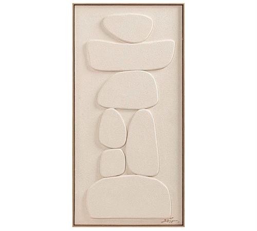 PI394 Ανάγλυφο Hand paint με κορνίζα 4,5cm,60x120cm | ZAROS
