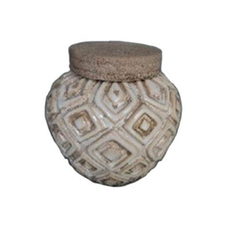 ESHAAB ΒΑΖΟΔΟΧΕΙΟ ΜΕ ΚΑΠΑΚΙ ΚΕΡΑΜΙΚΟ ΜΠΕΖ 14.5x14.5x15