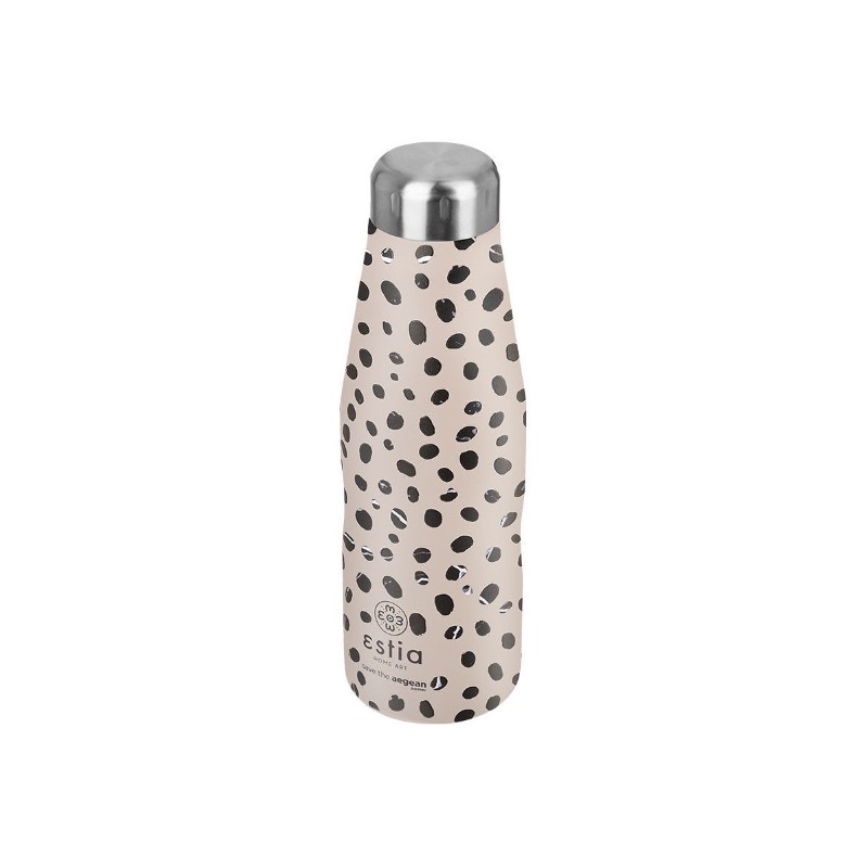 ΘΕΡΜΟΣ TRAVEL FLASK SAVE THE AEGEAN 500ml LEOPARD TAUPE