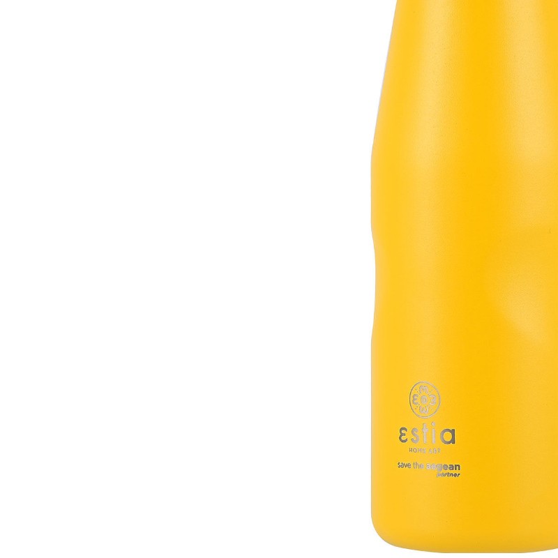 ΘΕΡΜΟΣ TRAVEL FLASK SAVE THE AEGEAN 500ml PINEAPPLE YELLOW