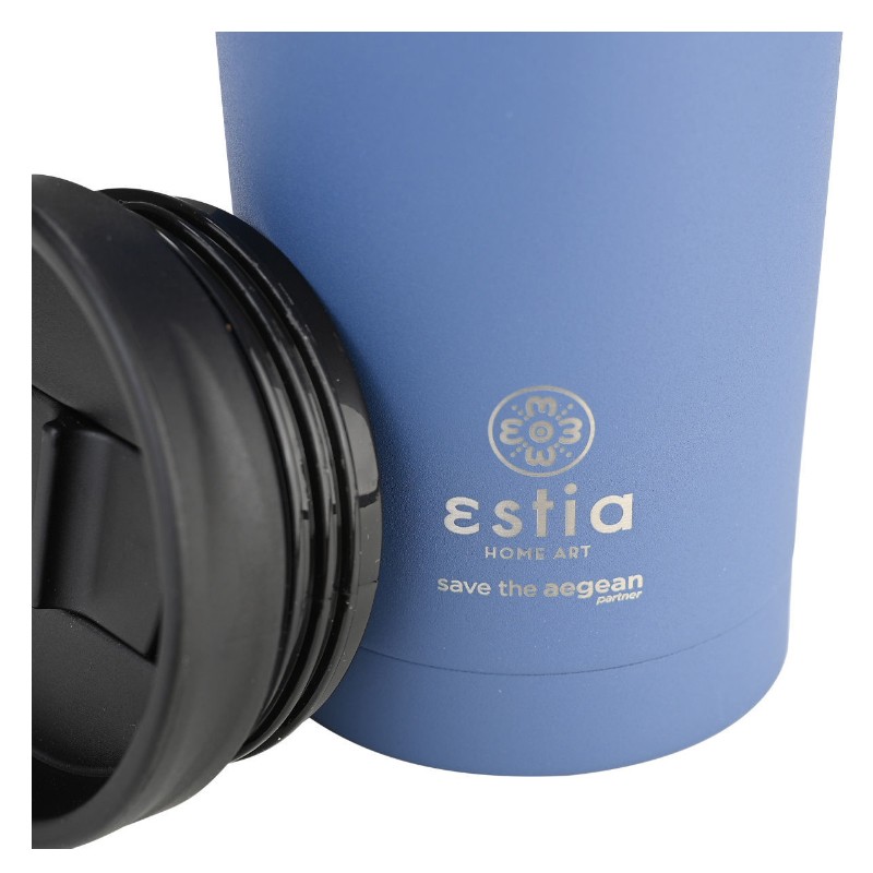 ΘΕΡΜΟΣ TRAVEL MUG SAVE THE AEGEAN 500ml DENIM BLUE