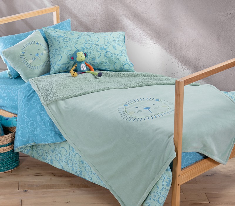 ΠΑΙΔΙΚΗ ΔΙΑΚΟΣΜΗΤΙΚΗ ΚΟΥΒΕΡΤΑ JUNGLE COMBO 130X180 NEF-NEF HOMEWARE