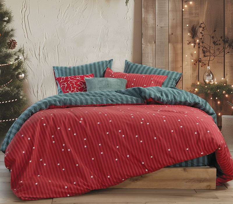 ΣΕΤ ΠΑΠΛΩΜΑΤΟΘΗΚΗ ΜΟΝΗ STRAIGHT TO CHRISTMAS 160X230 NEF-NEF HOMEWARE