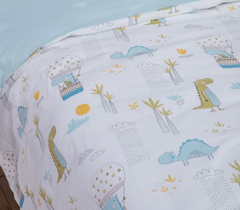 ΠΑΙΔΙΚΗ ΣΕΤ ΠΑΠΛΩΜΑΤΟΘΗΚΗ ΜΟΝΗ DINO DRAGON TIME 160Χ240 NEF-NEF HOMEWARE