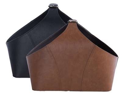 ΚΑΛΑΘΙ LETHAL 30X20X32 ΜΕ ΥΦΗ ΔΕΡΜΑΤΟΣ NEF-NEF HOMEWARE