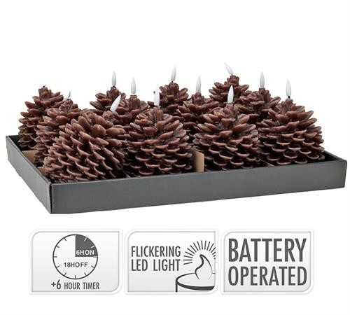 ΚΕΡΙ LED ΜΕ TIMER ΣΧ.ΚΟΥΚ/ΝΑΡΙ 10X13CM