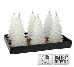 ΚΕΡΙ LED ΜΕ TIMER ΕΛΑΤΟ,ΛΕΥΚΟ ΧΡ.12.5X19.5CM