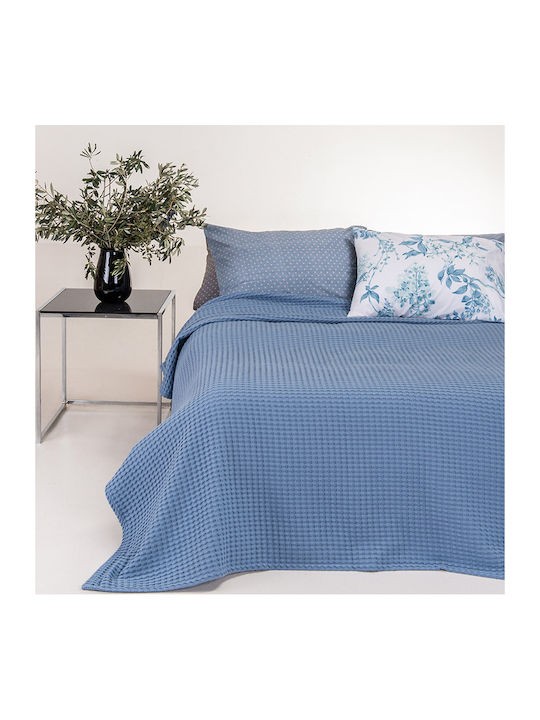 ΚΟΥΒΕΡΤΑ ΠΙΚΕ ΥΠΕΡΔΙΠΛΗ 230Χ240 PATMOS JEAN 100%COTTON