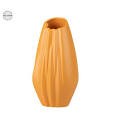 CERAMIC VASE YELLOW 17X14X34εκ.