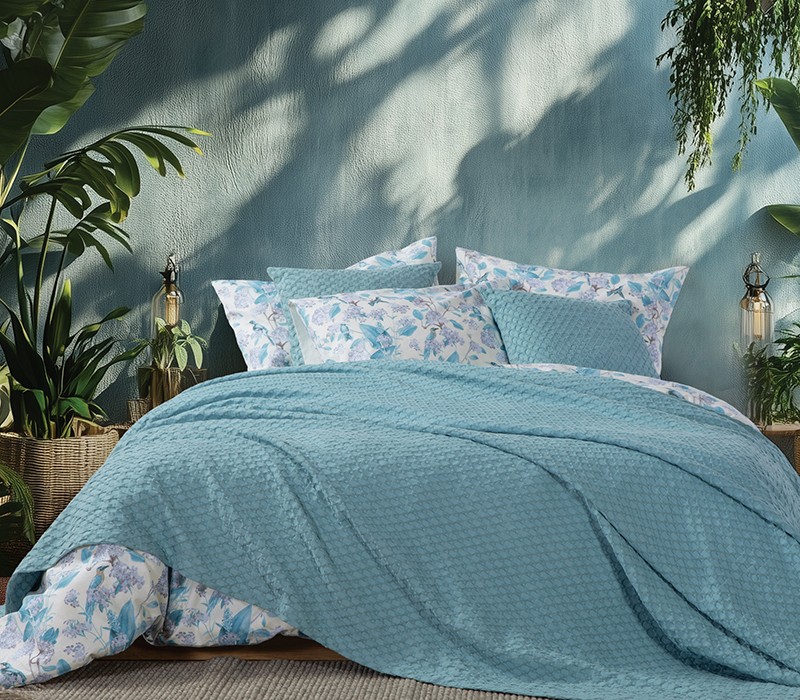 ΚΟΥΒΕΡΤΑ ΠΙΚΕ ΜΟΝΗ ELMER BLUE 160X240 NEF-NEF HOMEWARE