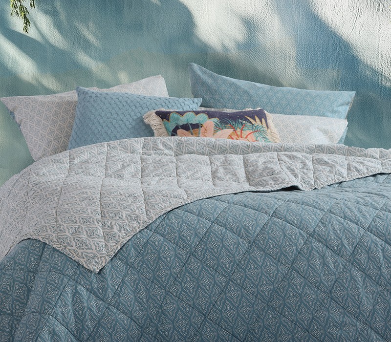 ΚΟΥΒΕΡΛΙ ΜΟΝΟ SORENTO BLUE 170X240 NEF-NEF HOMEWARE