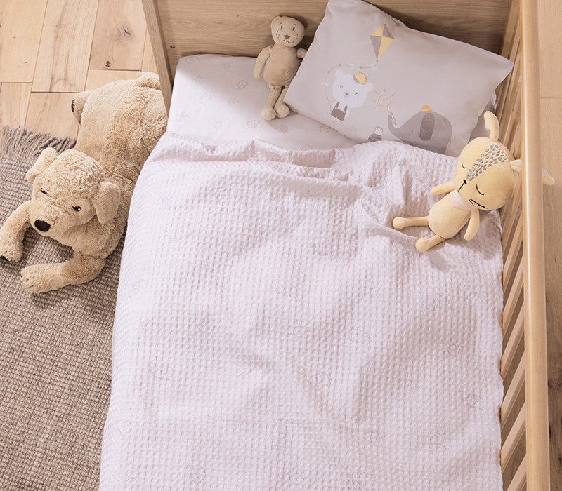 ΒΡΕΦΙΚΗ ΚΟΥΒΕΡΤΑ ΠΙΚΕ AΓΚΑΛΙΑΣ HAPPY DAYS 80X110 NEF-NEF HOMEWARE