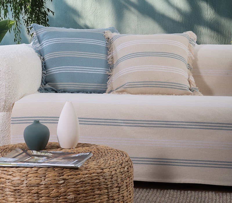ΡΙΧΤΑΡΙ ΤΕΤΡΑΘΕΣΙΟΥ ΚΑΝΑΠΕ SPIRIT BLUE 180Χ350 NEF-NEF HOMEWARE