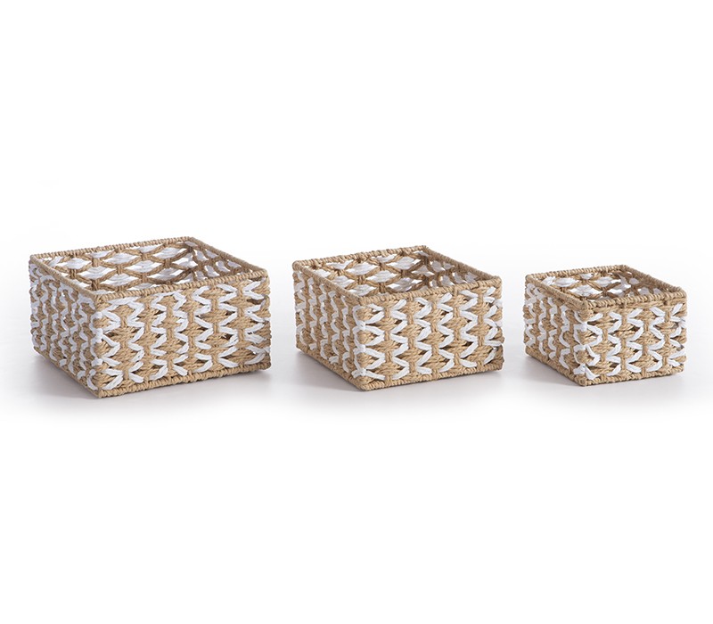 ΚΑΛΑΘΙ ΑΠΟ ΠΛΕΓΜΕΝΟ ΧΑΡΤΙ VINCI 15X15X10 NEF-NEF HOMEWARE