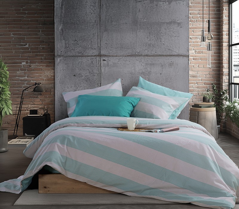 ΣΕΤ ΣΕΝΤΟΝΙΑ ΒΑΜΒΑΚΕΡΑ ΜΟΝΑ CASUAL STRIPE ΜΕ ΛΑΣΤΙΧΟ NEF-NEF HOMEWARE
