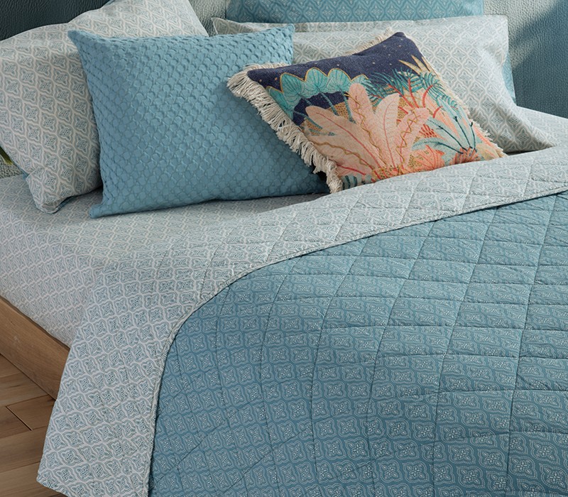 ΚΟΥΒΕΡΛΙ ΜΟΝΟ SORENTO BLUE 170X240 NEF-NEF HOMEWARE