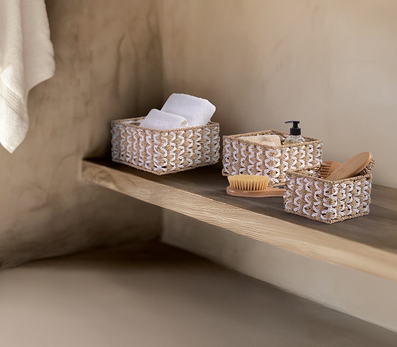 ΚΑΛΑΘΙ ΑΠΟ ΠΛΕΓΜΕΝΟ ΧΑΡΤΙ VINCI 15X15X10 NEF-NEF HOMEWARE