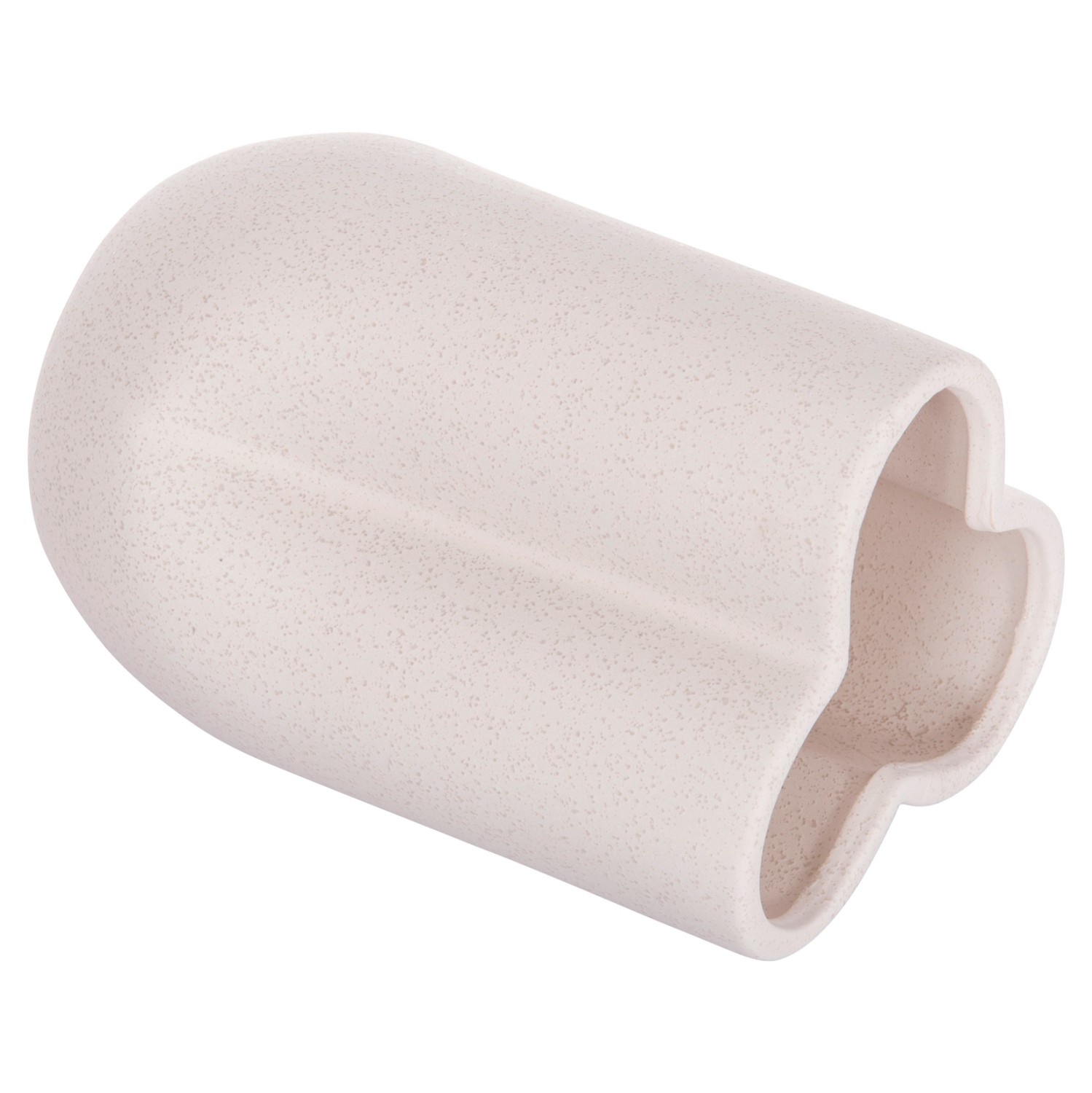 ΕΠΙΤΡΑΠΕΖΙΟ ΚΕΡΑΜΙΚΟ ΔΙΑΚΟΣΜΗΤΙΚΟ GLAΖΕ HM4613.01 ΚΡΥΣΤΑΛΛΙΚΟ ΥΠΟΛΕΥΚΟ Φ16x22Υεκ