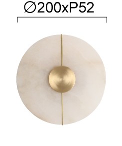 Φωτιστικό Τοίχου Round Lusso