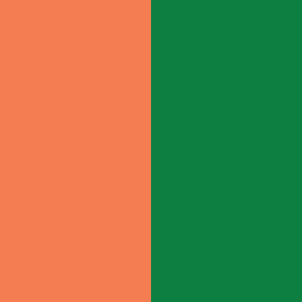 CORAL/GREEN 
